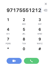 Wave app add 9 to external number.