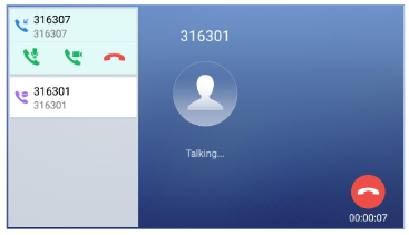 Tap to answer a second call.