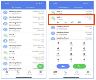 Wave Mobile- call history