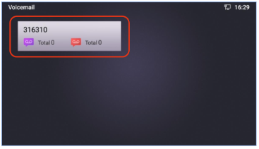 Grandstream voicemail screen