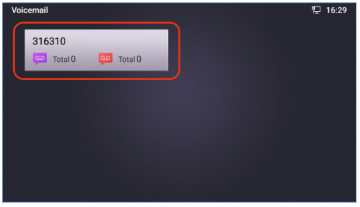 Grandstream voicemail screen