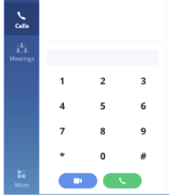 Wave app dial keypad.