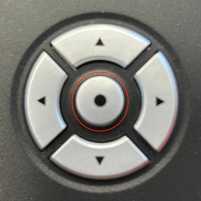 Select button round center button.