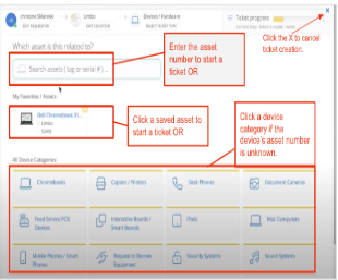 Select Issue Screen in IncidentIQ